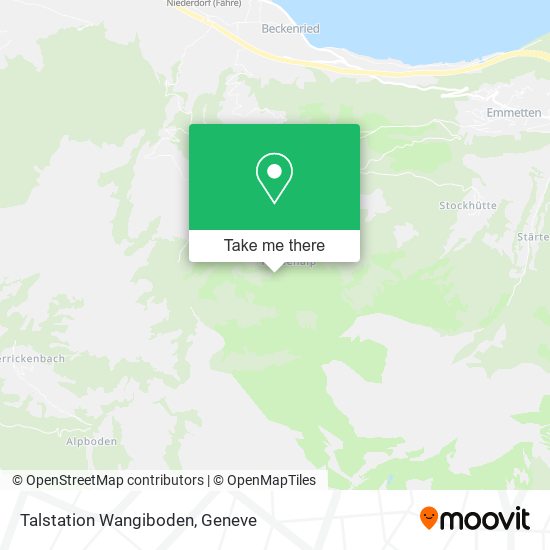 Talstation Wangiboden map