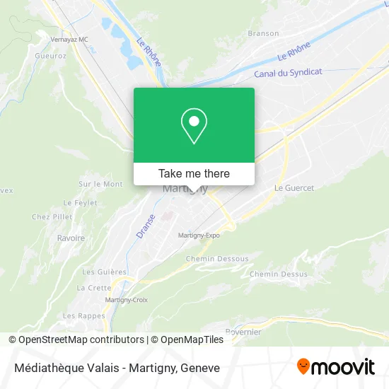 Médiathèque Valais - Martigny map