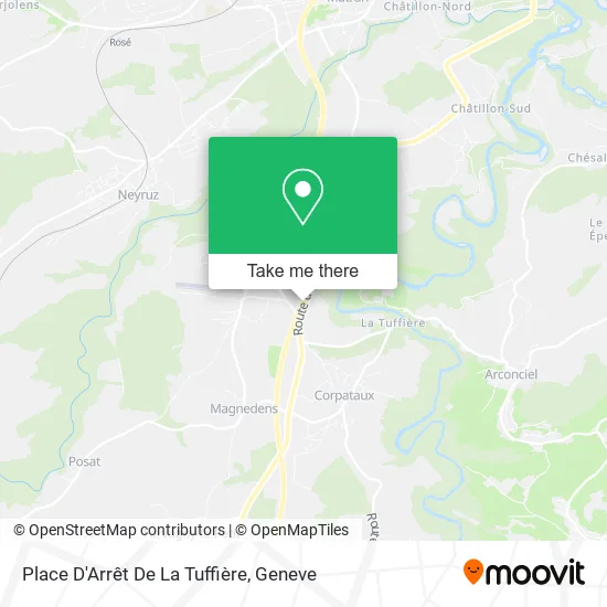 Place D'Arrêt De La Tuffière map