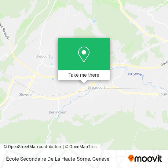 École Secondaire De La Haute-Sorne map