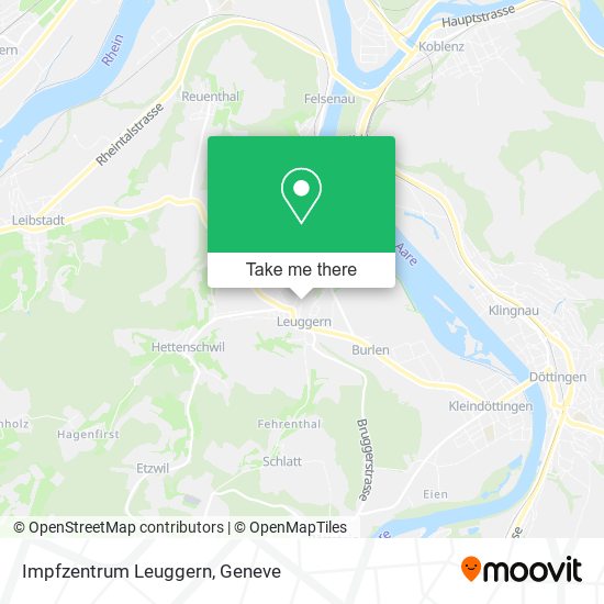 Impfzentrum Leuggern map