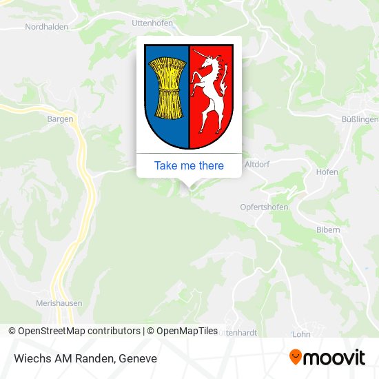 Wiechs AM Randen map