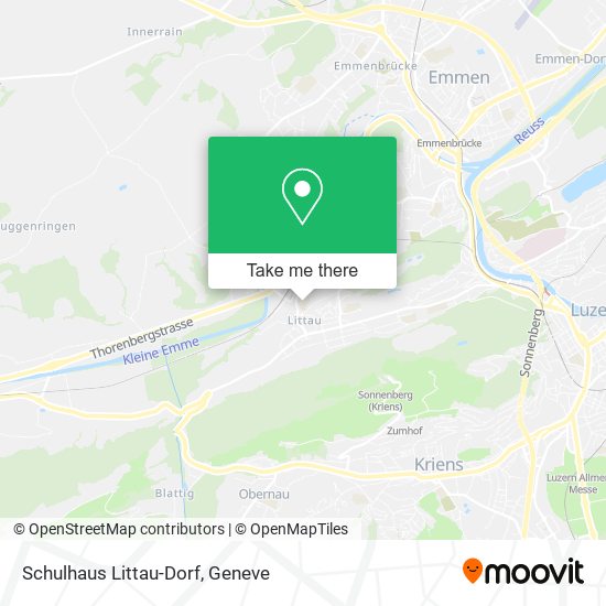 Schulhaus Littau-Dorf map