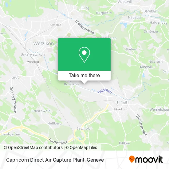 Capricorn Direct Air Capture Plant map