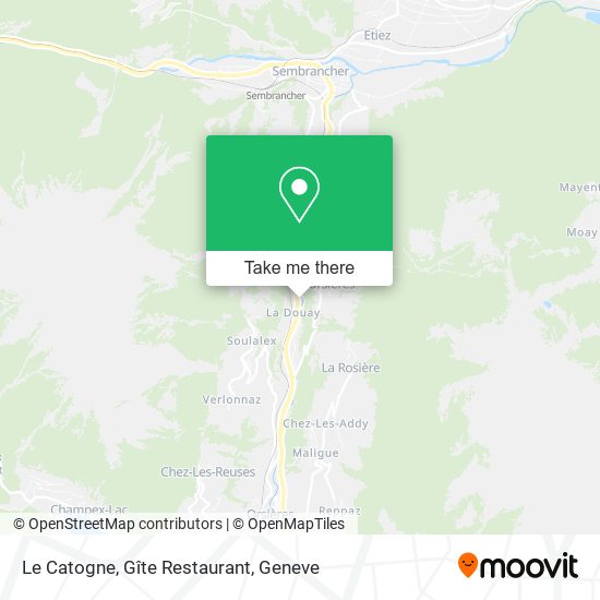 Le Catogne, Gîte Restaurant map