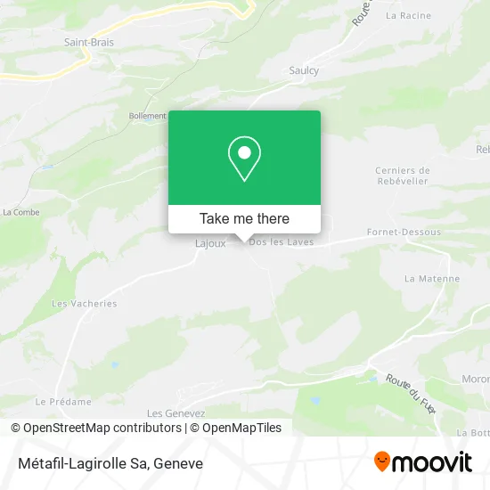 Métafil-Lagirolle Sa map