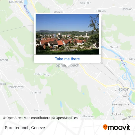 Spreitenbach map