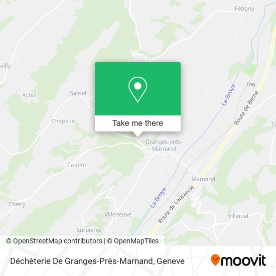 Déchèterie De Granges-Près-Marnand map