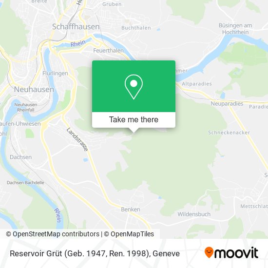 Reservoir Grüt (Geb. 1947, Ren. 1998) map