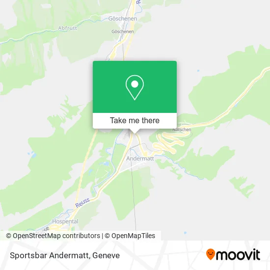 Sportsbar Andermatt map