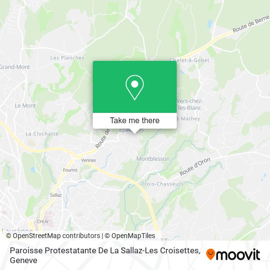 Paroisse Protestatante De La Sallaz-Les Croisettes map