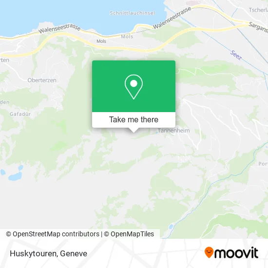 Huskytouren map