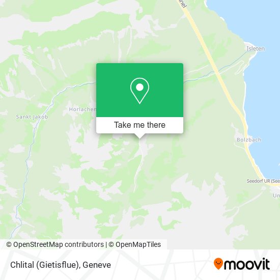 Chlital (Gietisflue) map