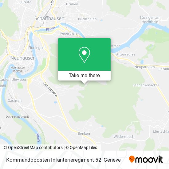 Kommandoposten Infanterieregiment 52 map