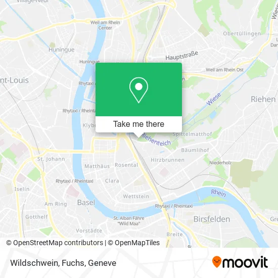 Wildschwein, Fuchs map