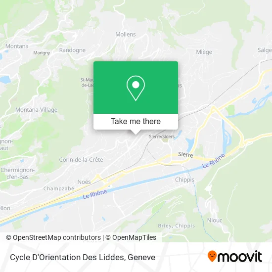 Cycle D'Orientation Des Liddes map