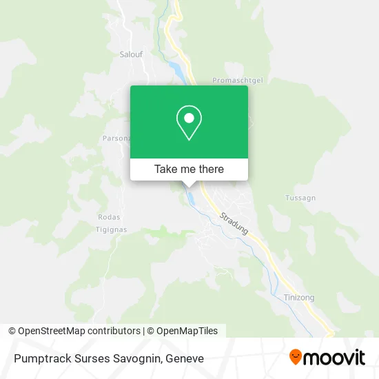 Pumptrack Surses Savognin map