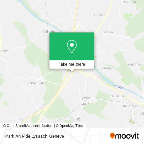 Park An Ride Lyssach map