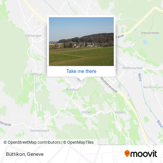 Büttikon map