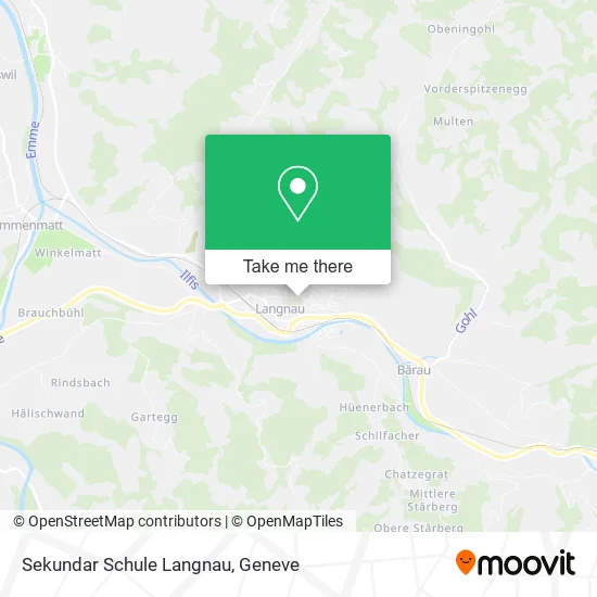 Sekundar Schule Langnau map