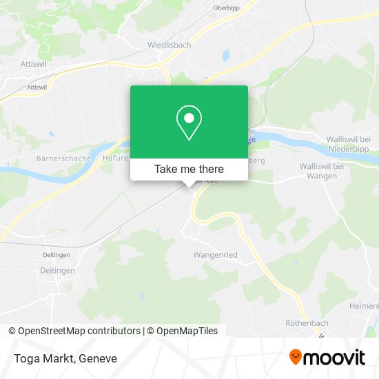 Toga Markt map