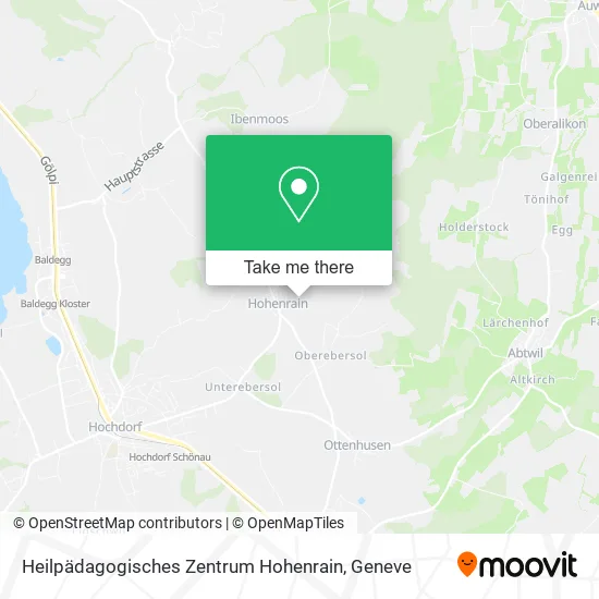 Heilpädagogisches Zentrum Hohenrain map