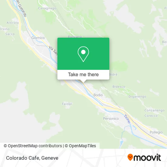 Colorado Cafe map