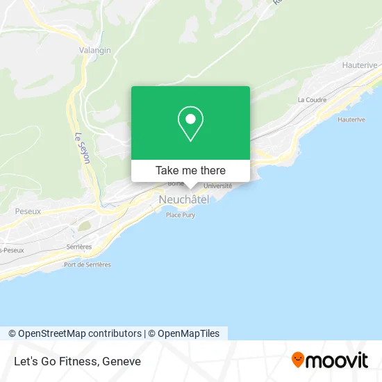 Let's Go Fitness map