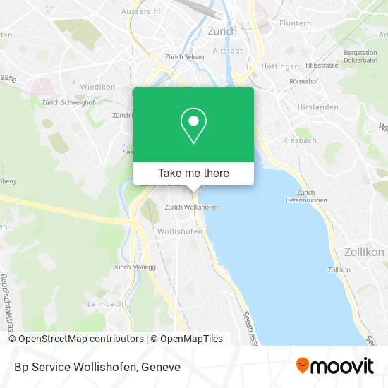 Bp Service Wollishofen map