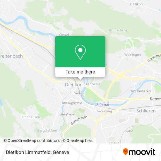 Dietikon Limmatfeld map