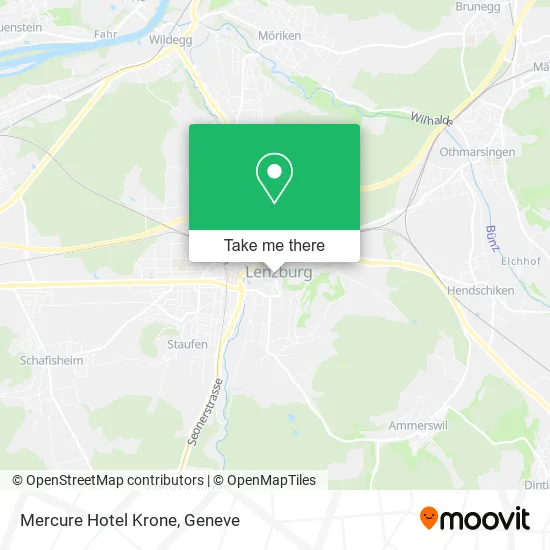 Mercure Hotel Krone map