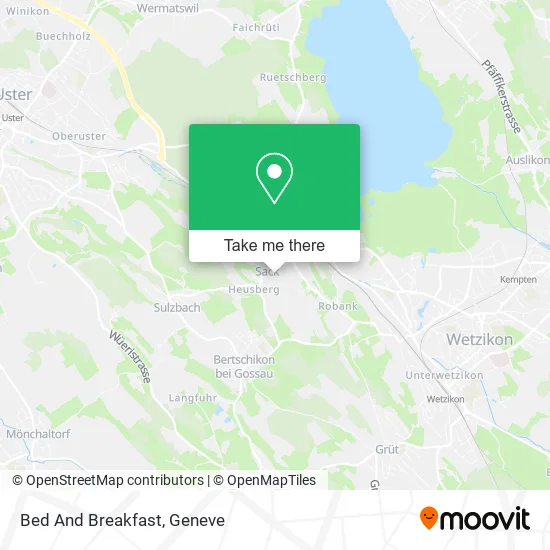 Bed And Breakfast map