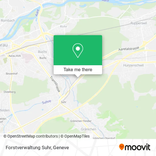Forstverwaltung Suhr map