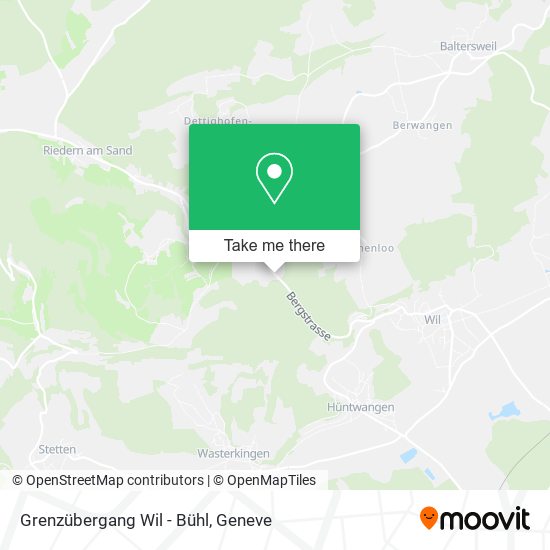 Grenzübergang Wil - Bühl map