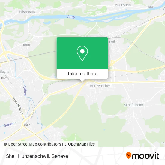 Shell Hunzenschwil map