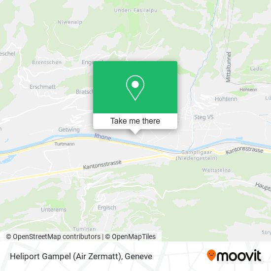 Heliport Gampel (Air Zermatt) map