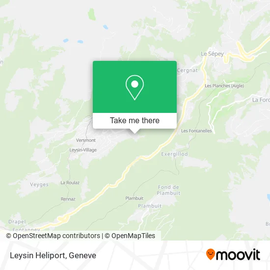 Leysin Heliport map
