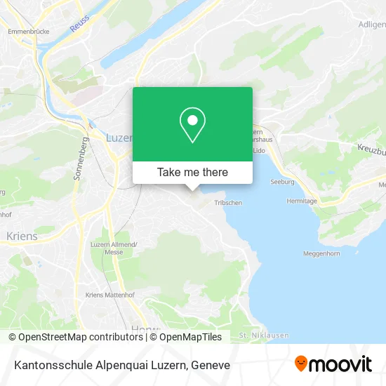 Kantonsschule Alpenquai Luzern map