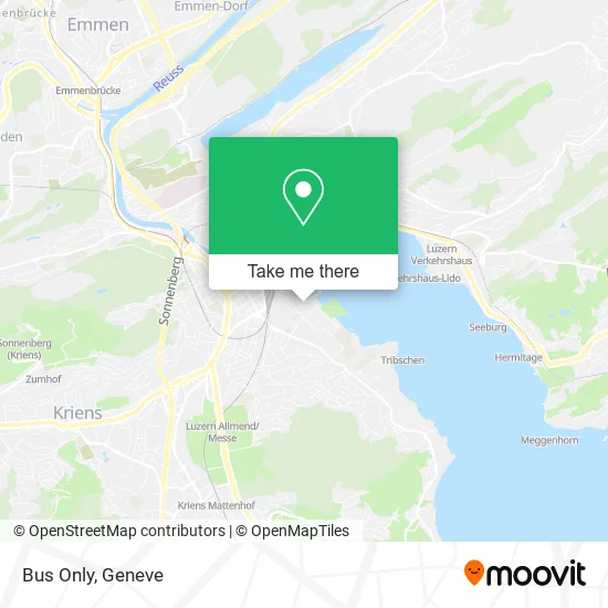 Bus Only map