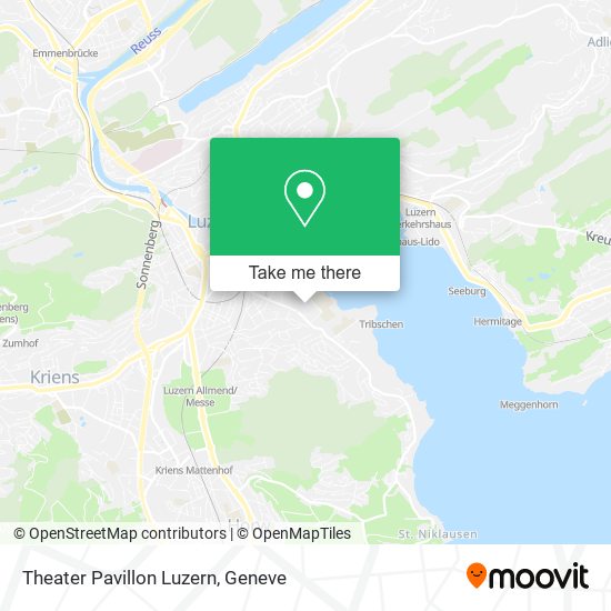 Theater Pavillon Luzern map