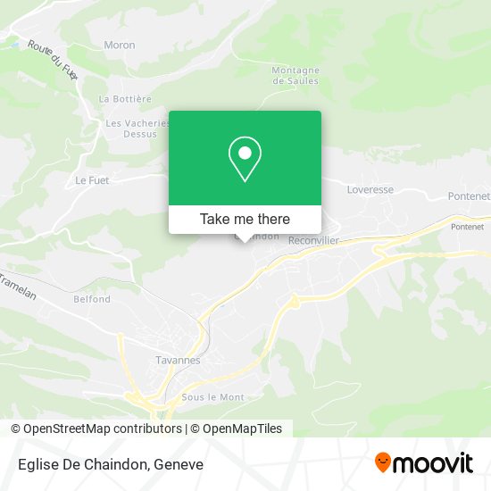 Eglise De Chaindon map