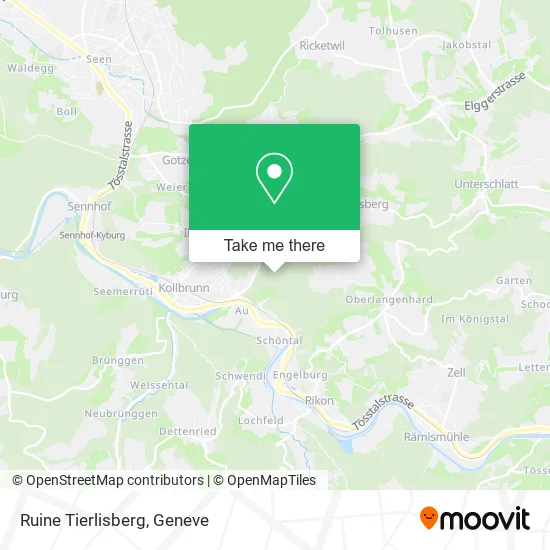 Ruine Tierlisberg map