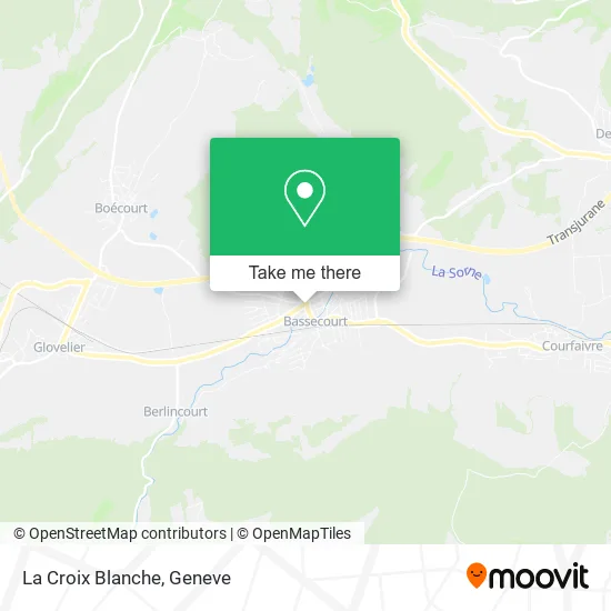 La Croix Blanche map