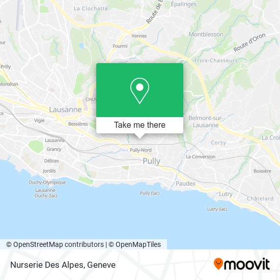 Nurserie Des Alpes map