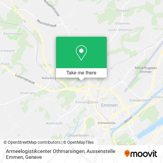 Armeelogistikcenter Othmarsingen, Aussenstelle Emmen plan