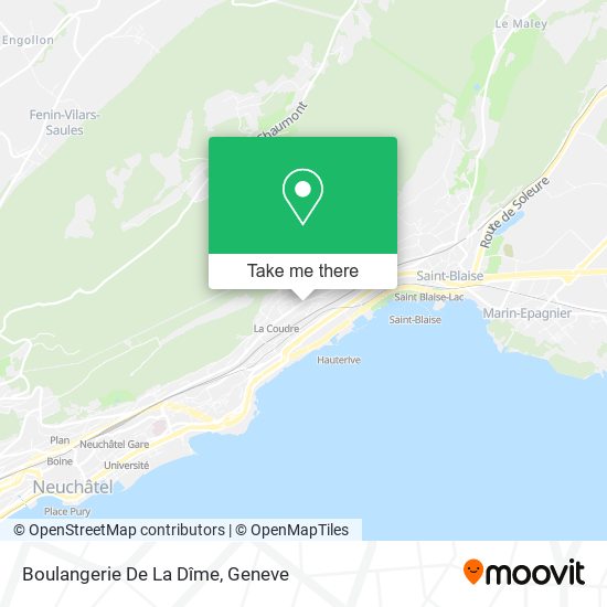Boulangerie De La Dîme map