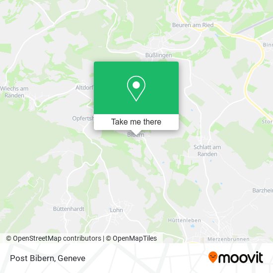Post Bibern map