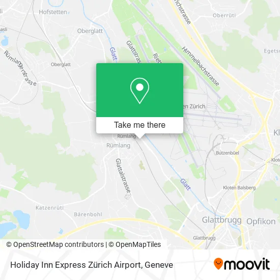Holiday Inn Express Zürich Airport map