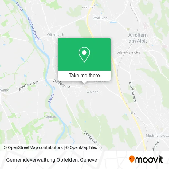 Gemeindeverwaltung Obfelden map