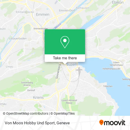 Von Moos Hobby Und Sport map